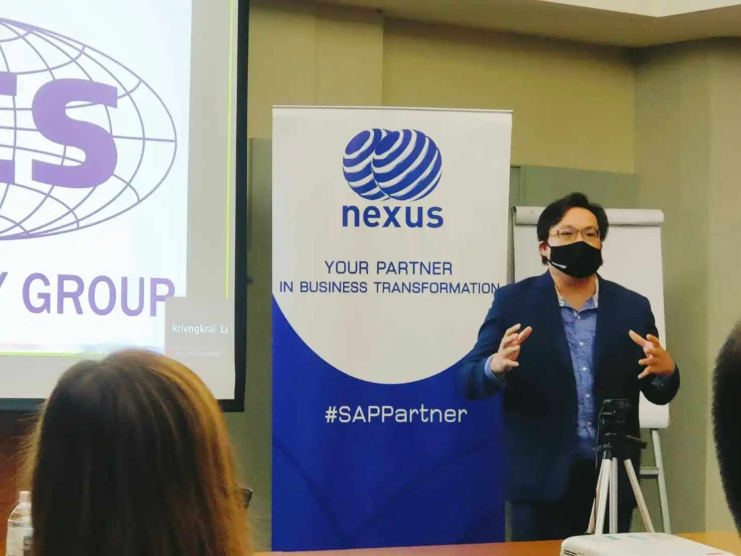 คุณนพดล เจริญทอง ตัวแทนจาก SAP Thailand ร่วมงานเปิดตัว Kick-off RISE with SAP project | NEXUS SAP Partner Thailand