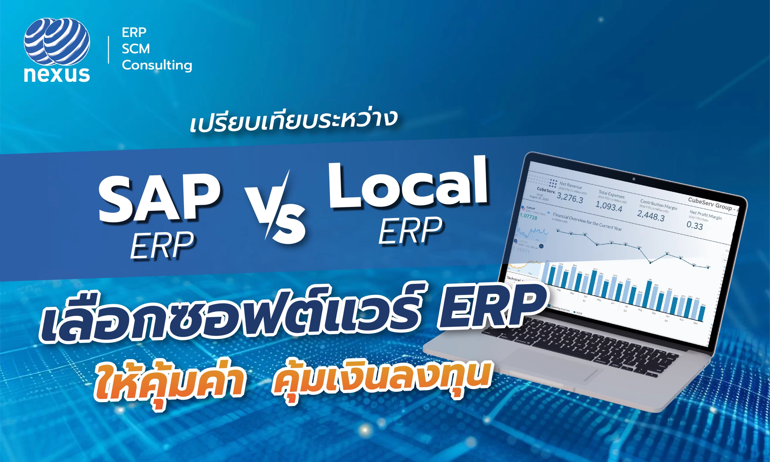 SAP ERP กับ Local ERP เลือกซอฟต์แวร์ ERP อย่างไรให้คุ้มเงินลงทุน