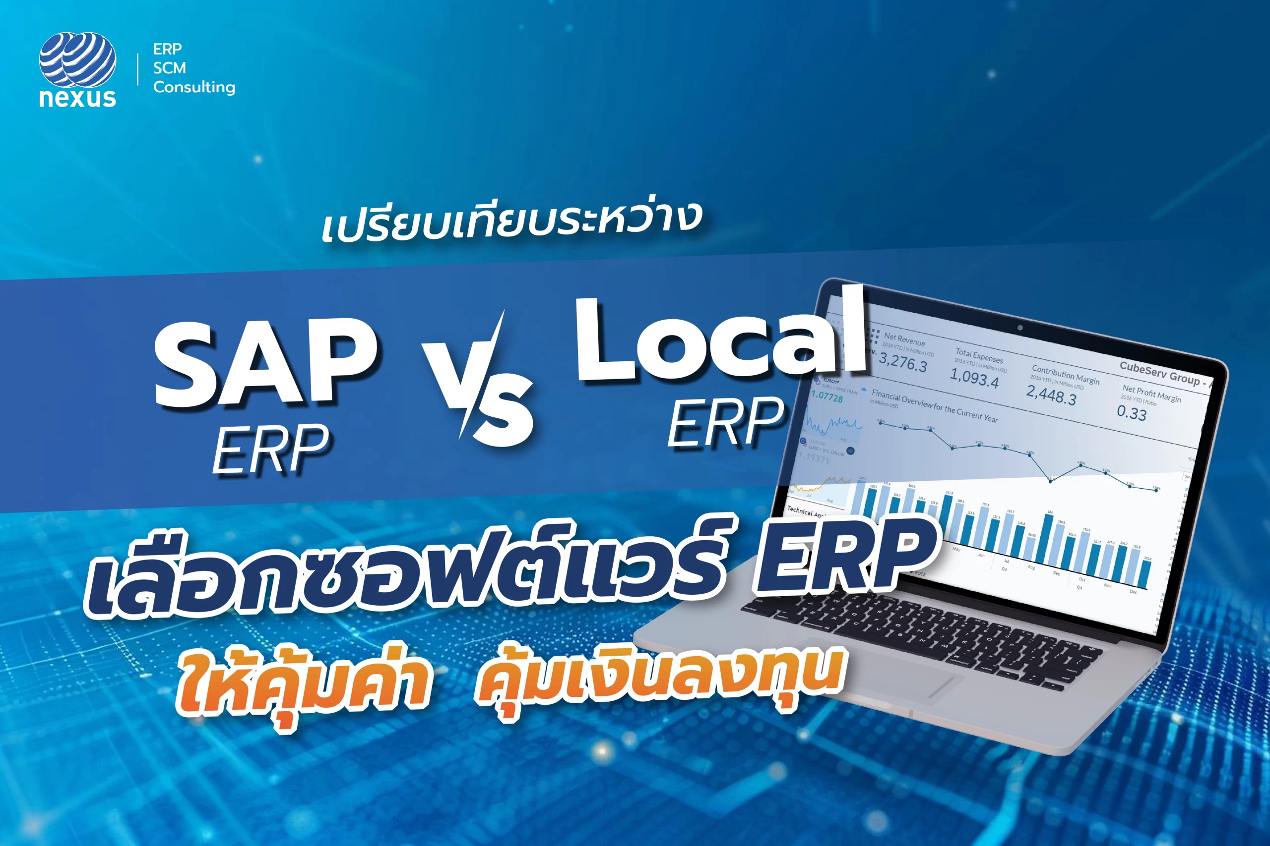 SAP ERP กับ Local ERP เลือกซอฟต์แวร์ ERP อย่างไรให้คุ้มเงินลงทุน