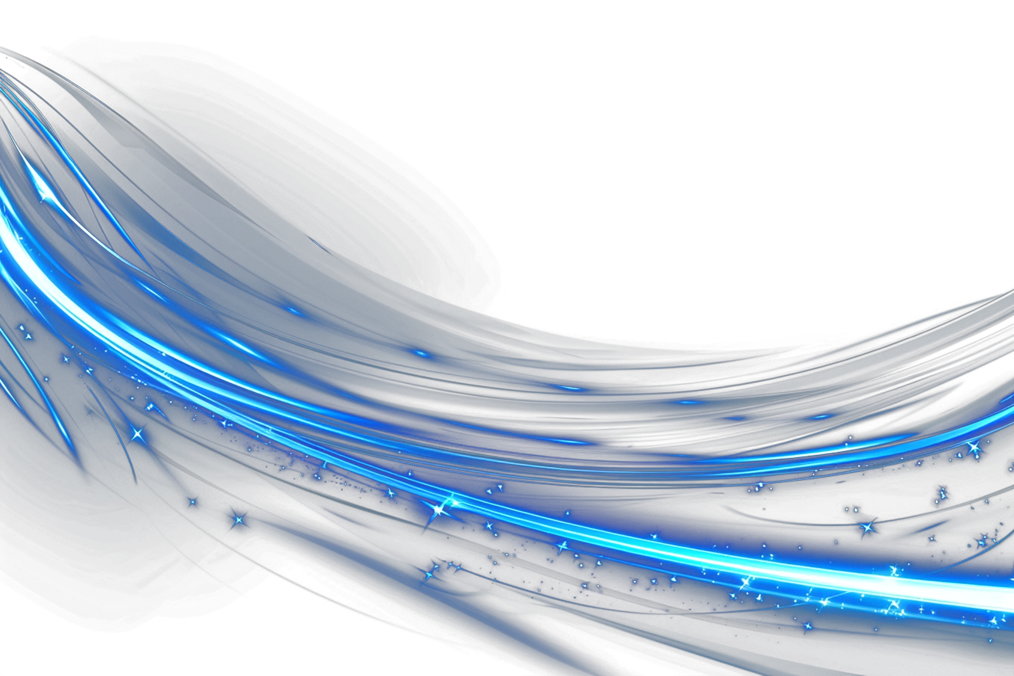Effect light blue aura curve