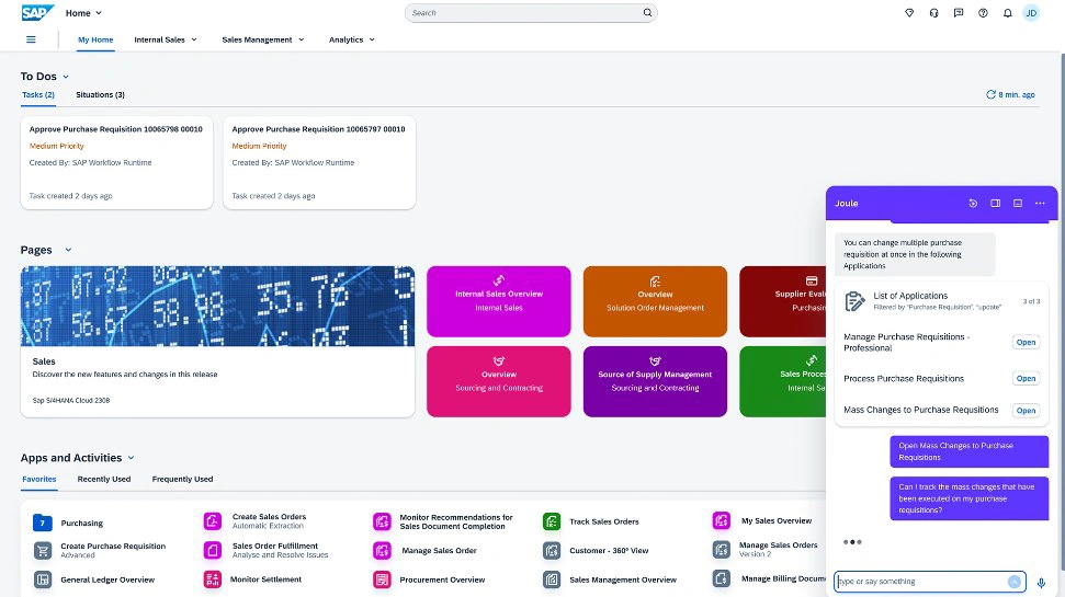SAP Joule AI_Feature_Display Chat