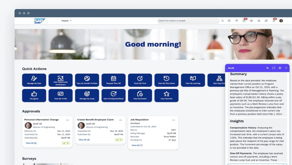 SAP Joule AI_Feature_Home Page