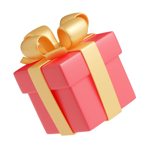 Gift Box Red_Gold Ribbon